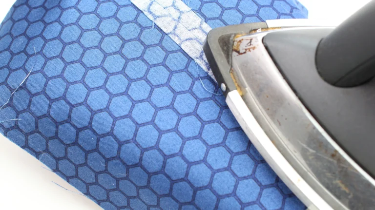 Press the first sewn seam open - French seam
