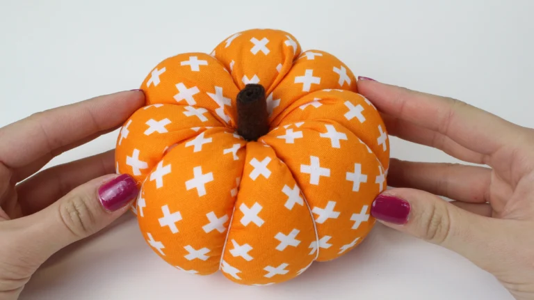 Finished fabric pumpkin