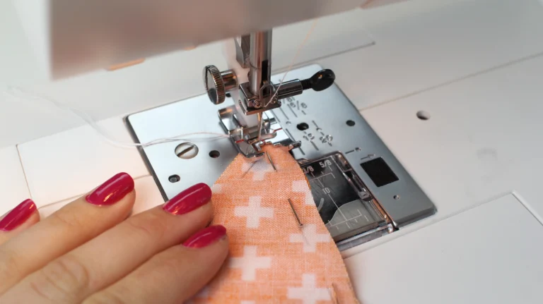 Sew the pumpkin segments together along the stitching line