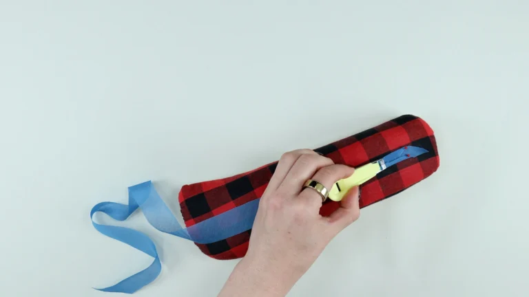 Prepare the binding with a bias binding maker for the tie neck halterneck top